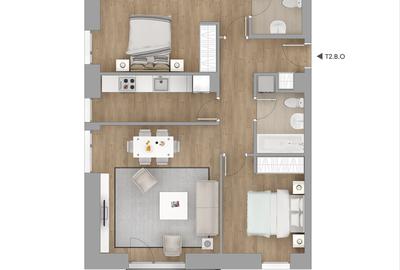 Apartament 3 camere | Hercesa Vivenda Residecias - 13