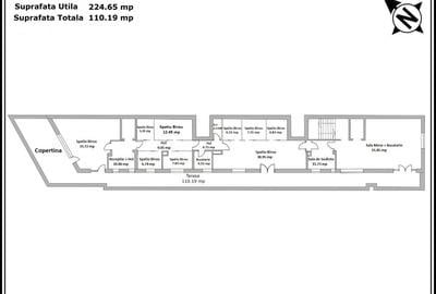 Grozăvești – Hotel Sir Orhideea Spațiu de birouri 224 mp utili - 1