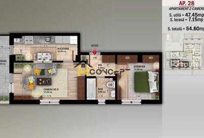 Apartament 2 camere Nou Nicolae Grigorescu TVA 9% inclus - 1