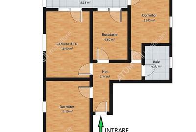 Apartament cu 3 camere si balcon la etajul 1 zona Trei Stejari Sibiu - 9