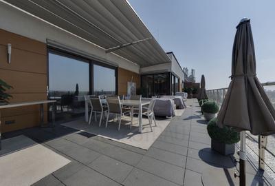 Penthouse cu 7 camere decomandat, mobilat în Herăstrău