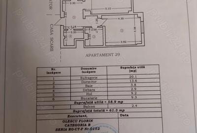Apartament cu 2 camere decomandat în Ultracentral
