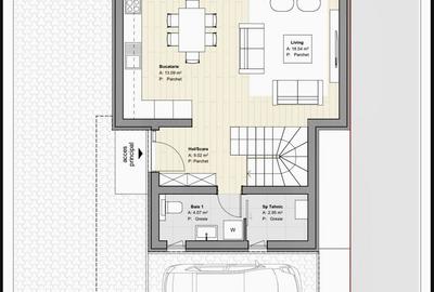 Casa individuala - 149 mp util - terasa rooftop cu jacuzzi de 32 mp - 24