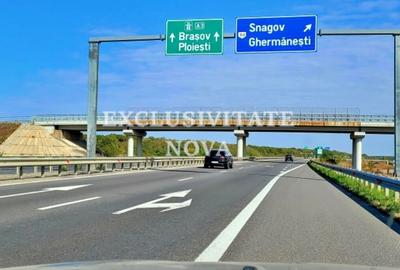 Teren 9Ha -> 16Ha Ha Intravilan , Exit A3 Snagov Ghermanesti Bucuresti-Ploiesti - 1