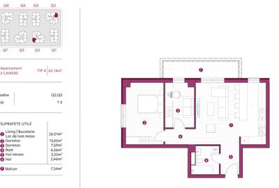 Apartament 3 camere, 65 mp, bloc nou Galata, avans minim 15% CREDIT, tva INCLUS - 4