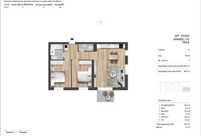 Apartament cu 3 camere decomandat în Central