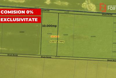 Teren agricol extravilan de 10000 mp, în Săcălaz