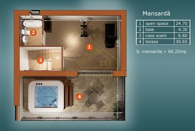 CASA P+1+M-185 MP -5 CAM-4 BAI-METROU BERCENI - 29