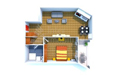 Apartament 2 camere,64 mp,Mamaia Nord,PRIMA LINIE la MARE, Open-space,Cod 161922 - 1