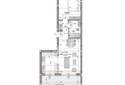 Apartament 2 camere, terasa 12 mp, aer conditionat -clasa energetica A - 5
