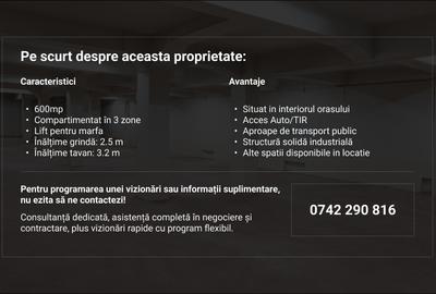 Spațiu Producție/Depozitare 600mp | 2.5-3.2m Inaltime | Bucur Obor - 4