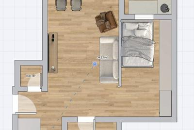 Apartament cu 1 camera jumate, 45mp, bucatarie inchisa - 5