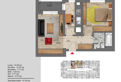 Garsoniere Direct Dezvoltator Militari Rezervelor60 - 15