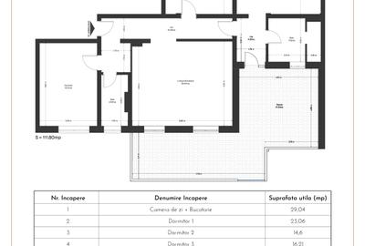 Apartament tip PENTHOUSE, 4 camere de vânzare, imobil dotat cu LIFT . - 6