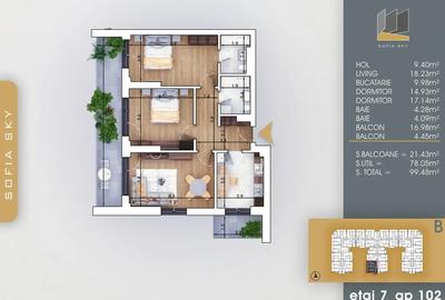Apartament 3 camere lângă metrou Nicolae Teclu FINALIZAT - 2