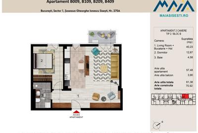 2 CAMERE | FINISAJE PREMIUM | BANEASA | SECTOR 1 BUCURESTI | METROU - 11