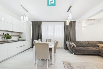 Apartament cu 3 camere semidecomandat, mobilat în UTA