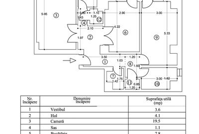 Apartament 3 camere, et.2, Bd. Unirii 59 stradal (Banca Transilvania), Sector 3 - 13