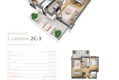 Apartament 2 camere Alpha Distrikt Brasov