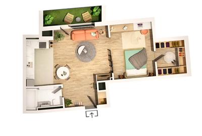 Apartament cu 2 camere în Central