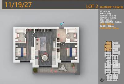Apartament 3 camere Theodor Pallady Oferta Parcare Imobil Nou - 3