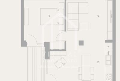 Apartament 2 camere de vanzare in Sibiu - 54.08 mp si balcon -Turnisor - 3