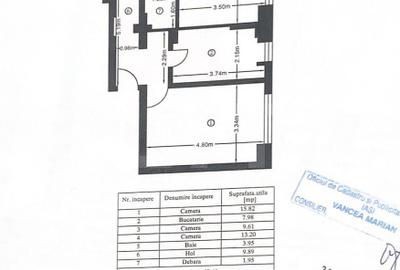 Apartament 3 camere, 62.40 mp, zona Pacurari-Bulevard - 16