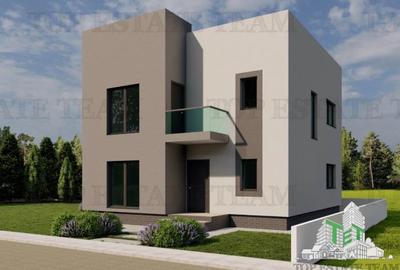 Vila individuala pe stil Mediteranean mobilata si utilata, cu 4 camere, 3 bai, 2 - 2
