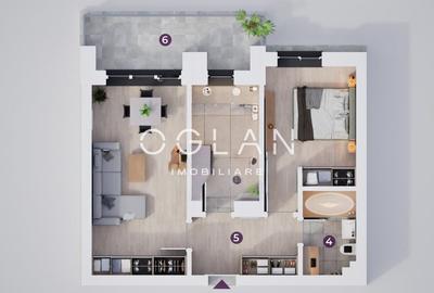 Apartament 2 camere, 0% comision – 51 mp + terasa - 5