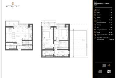 Penthouse 3 camere cu terase panoramice - COSMOPOLIT - Răcădău - 6