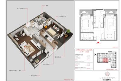 Apartament 2 camere - etaj 2