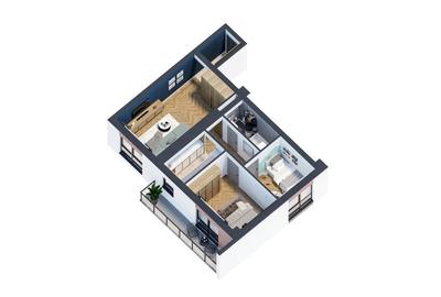 Bloc nou, INTABULAT! Ap 3 camere, 61mp, et 4/5 – Kaufland Galata - 14