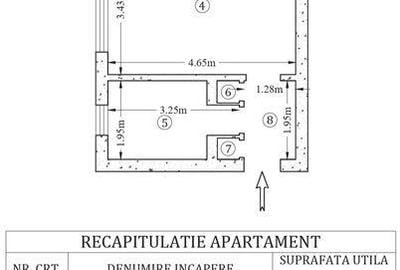 Apartament cu 2 camere semidecomandat în Alexandru cel Bun