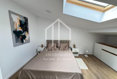Penthouse mobilat si utilat modern - 89 mp, loc de parcare - 5