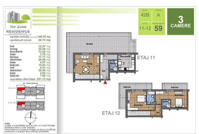 DUPLEX 3CAM. IN BLOC FINALIZAT / SCOALA BRAUNER,METROU N. TECLU! - 1