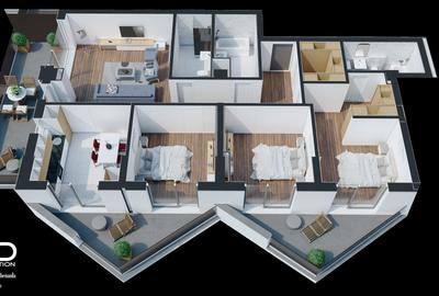 AP. 4 CAMERE | SE | 129 MP | SHOPPING CITY SIBIU | Evolution Apartments - 7