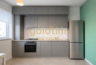 Apartament cu 2 camere semidecomandat, mobilat în Pipera