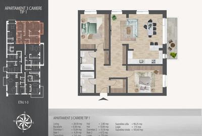 NOU! Apartament 3 Camere Metrou Nicolae Teclu, Bloc 2027, Dotari Excelente - 7