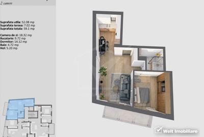 Apartamente de  2 camere, imobil nou de lux, zona centrala ! - 3