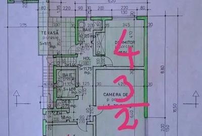 De vanzare casa curte comuna la etaj 5 camera sup.128mp + 1 familie zona Piata A - 2