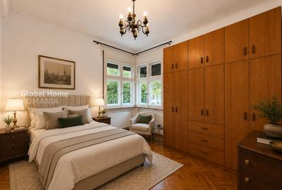 Apartament interbelic 147 mp | Terasă 24 mp | Intrare individuală | Dorobanți - 25