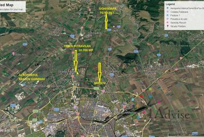 Teren intravilan de vânzare cu deschidere generoasă la DN13 - 2