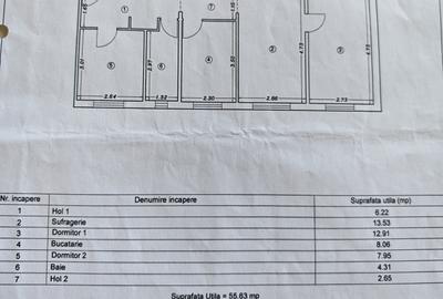 Apartament 3 camere/56 mp/Mansarda/km4-5/Mobilat si utilat - 11