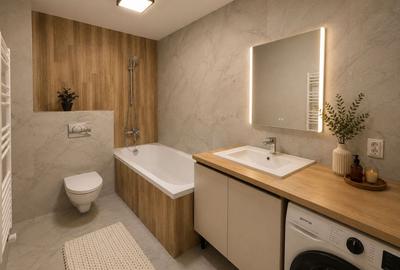 Apartament 3 camere, finisat mobilat, 56 mp, Floresti zona Terra - 13