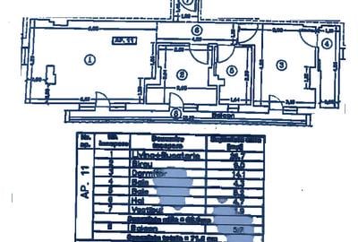 Otopeni, Central, Apartament 3 camere, 71,6mp, loc parcare, mobilat, centrală - 16