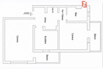 Apartament 2 camere de Vanzare, Decomandat, Micalaca, 2 Balcoane, Comision 0% - 5