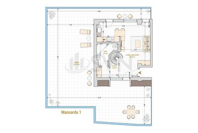 REA1021780 Apartament 2 camere duplex Marriot - 19