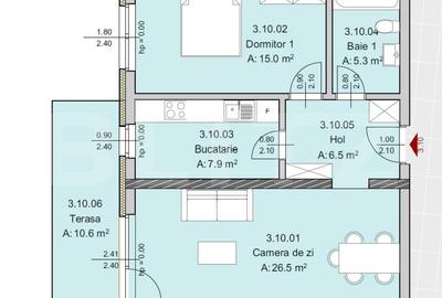 Apartament 2 camere 61 mp, Constructie Noua, Zona Semicentrala - 1