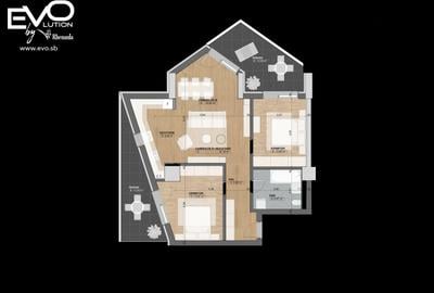 APARTAMENT 3 CAMERE | LIVING 32 MP | SHOPPING CITY SIBIU | Evolution Apartments - 5