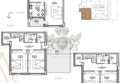 Penthouse , 205 Mp,Terasa 32 Mp,Decomandat,Finalizat, Tractorul-Mall-Coresi - 10
